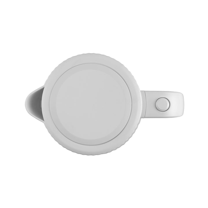 Bouilloire électrique Concept en plastique, 1,7L, design cannelé, triple système de sécurité, filtre à sédiments, indicateur de niveau d'eau, blanc, RK2390