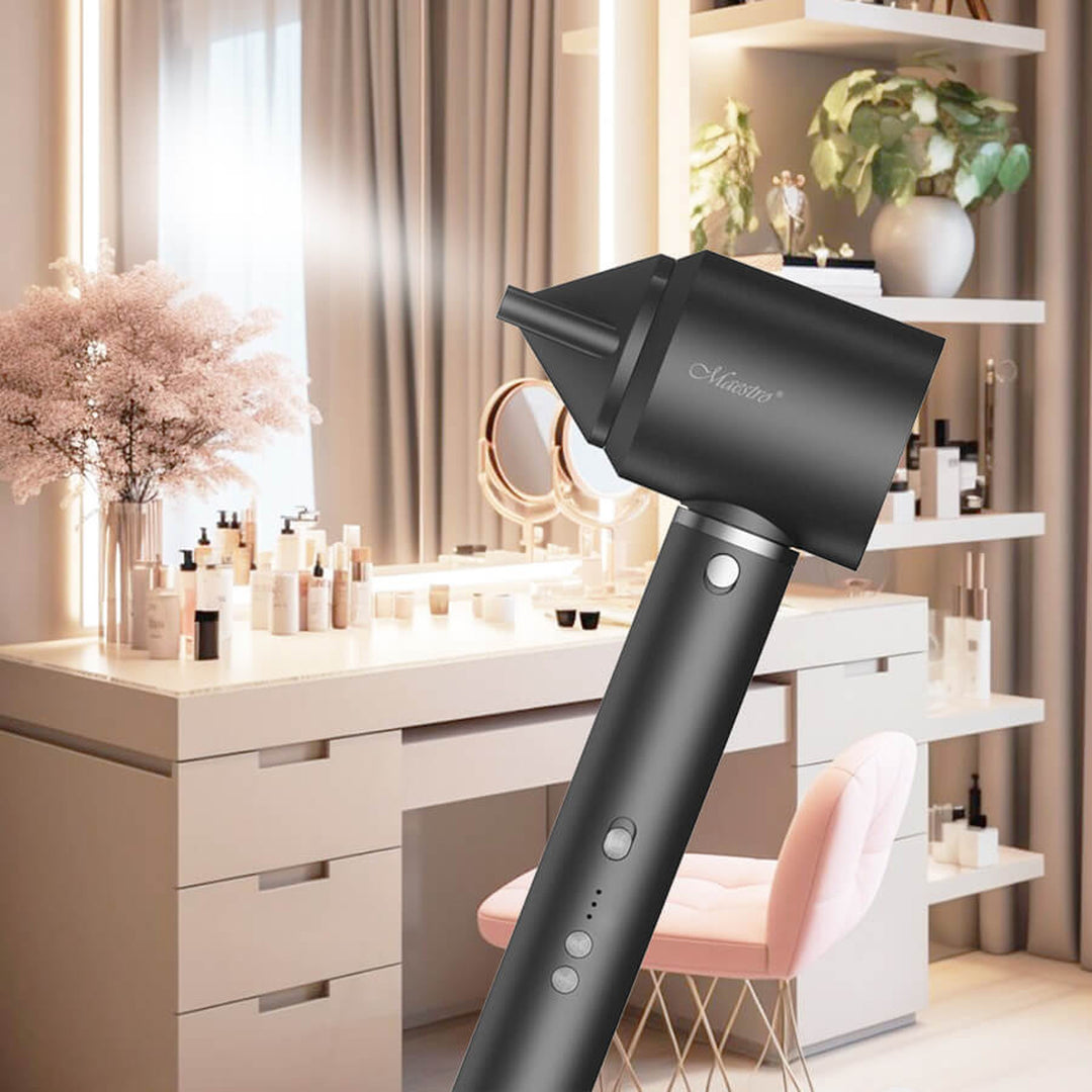 Maestro multistyler/set de soins capillaires, sèche-cheveux, brosse-sèche, fer à friser automatique, puissance 1200W, 2 réglages de température + souffle froid, MR-230