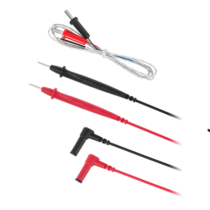 Multimètre numérique Uni-T, mesure de la tension et du courant, cordons de mesure inclus, sonde de température, UT136C+.