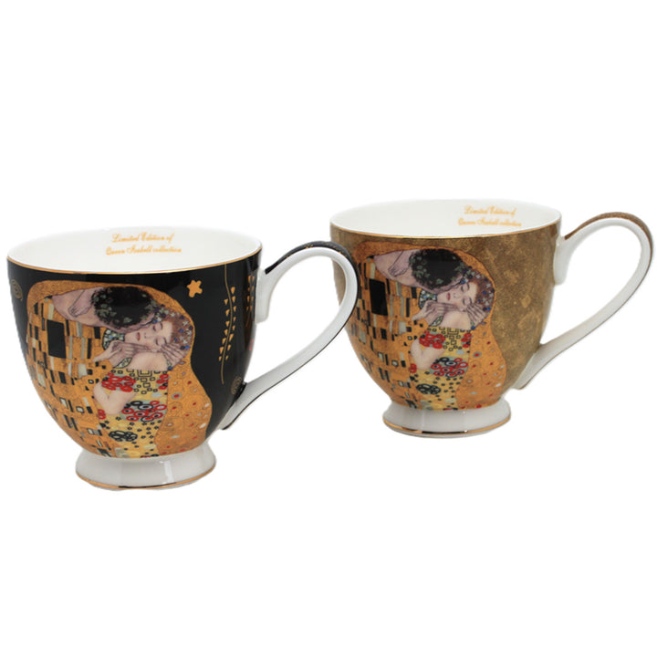 Mugs Jumbo Gustav Klimt Kiss 2 pièces, Reine Isabel