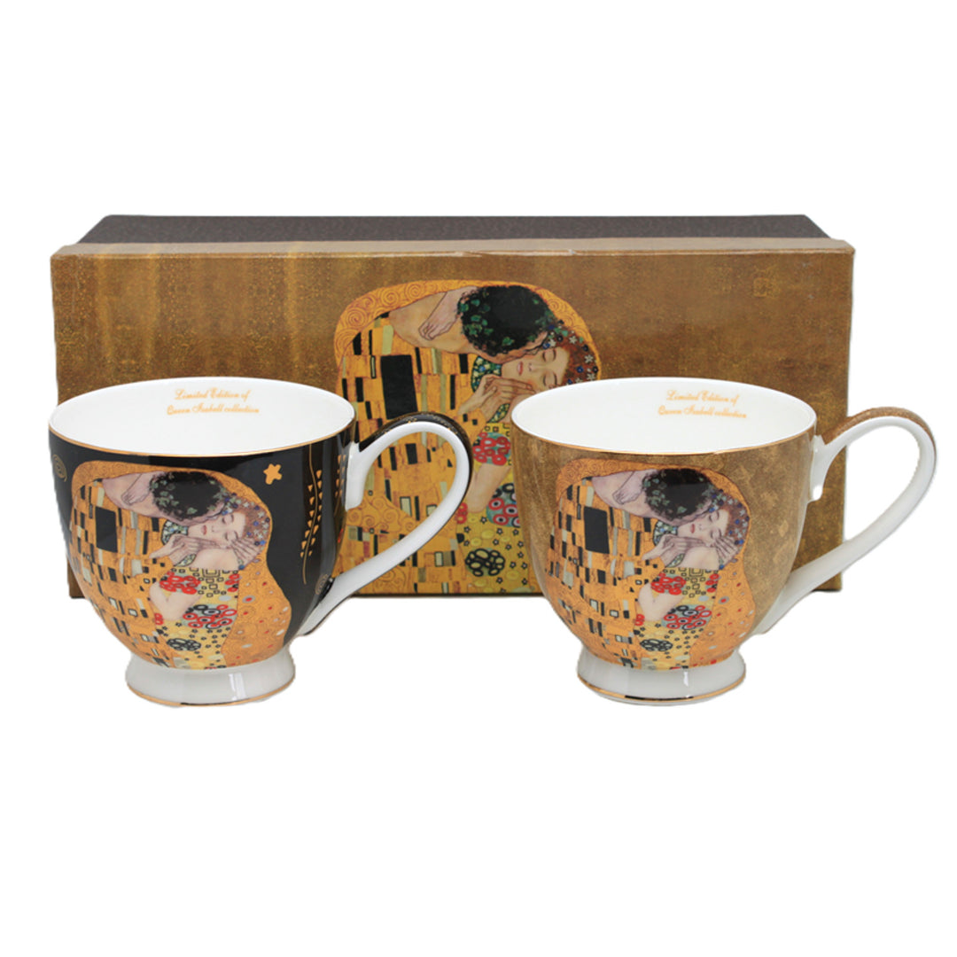 Mugs Jumbo Gustav Klimt Kiss 2 pièces, Reine Isabel