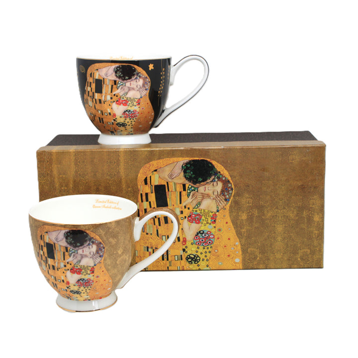 Mugs Jumbo Gustav Klimt Kiss 2 pièces, Reine Isabel