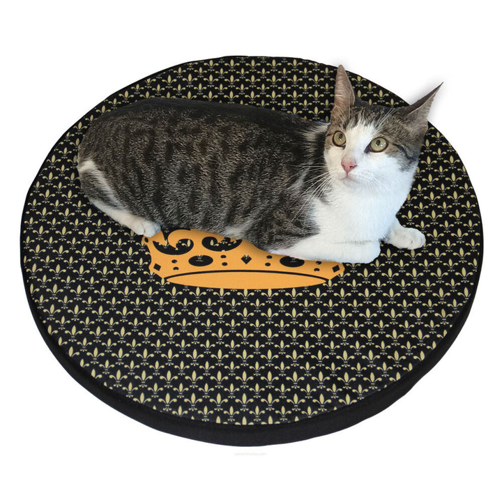 Lit / matelas pour chat Bertoni, en mousse élastique, diamètre 55 cm, design Crown, Ring