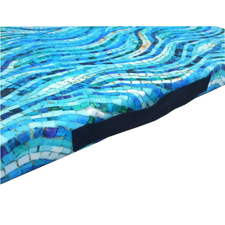 Matelas pour chien Bertoni XL, mousse, housse imperméable, motif mosaïque, EE147