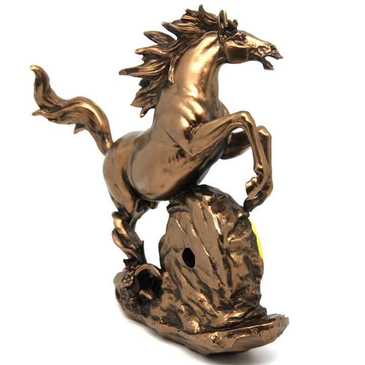 Figurine de cheval sauteur, horloge, décoration en bronze, Reine Isabel