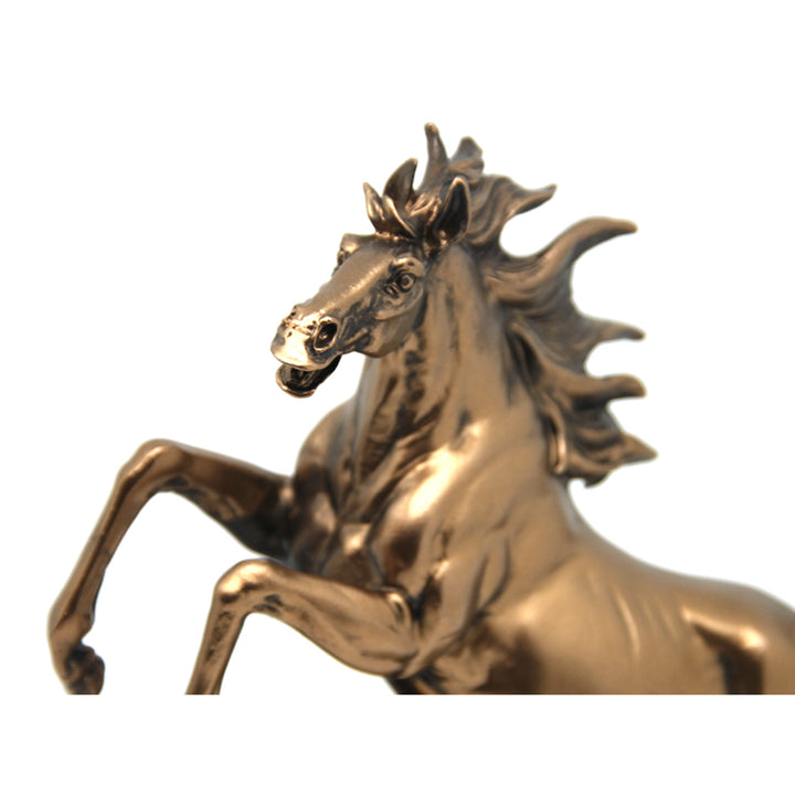 Figurine de cheval sauteur, horloge, décoration en bronze, Reine Isabel