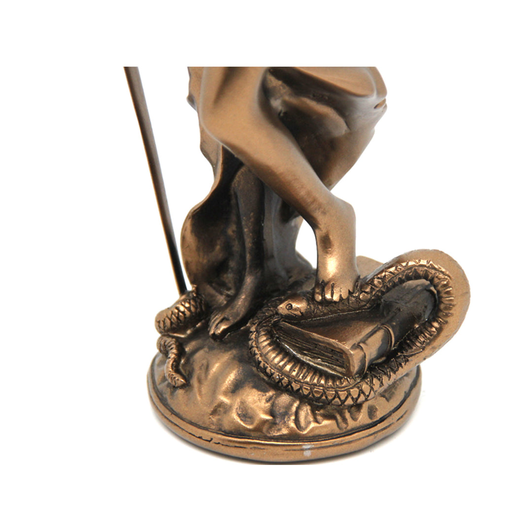Figurine de Temida avec balance et épée, sculpture juridique en bronze, Reine Isabel