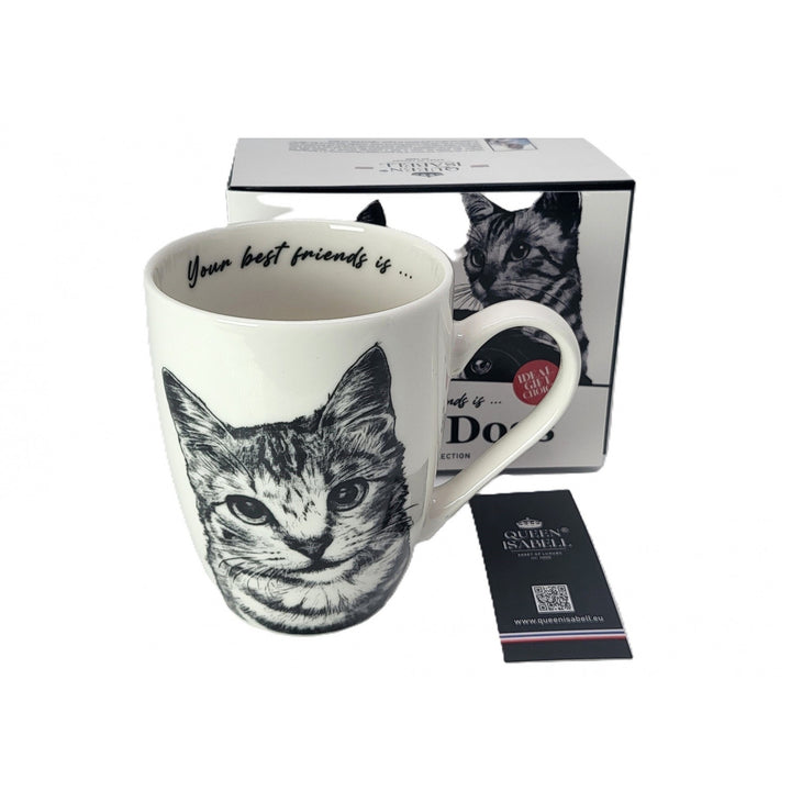 Tasse en porcelaine Reine Isabel, chat américain à poil court, 350ml, Q1-05195