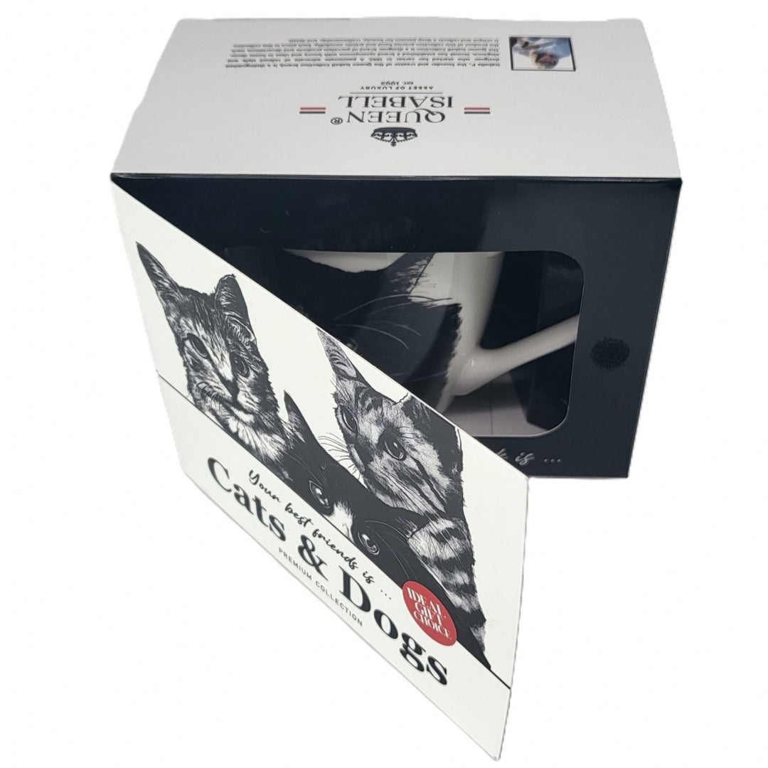 Tasse en porcelaine Reine Isabel, chat européen, 350ml, Q1-05218