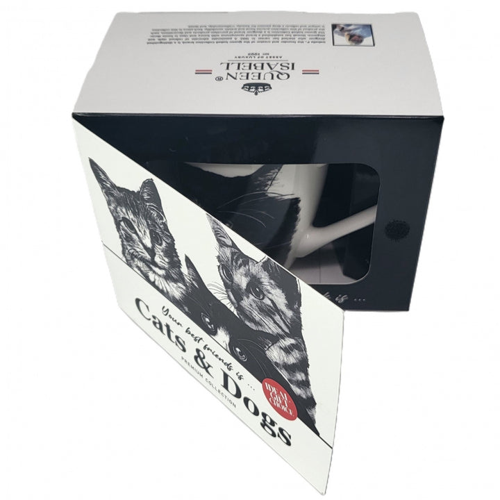 Tasse en porcelaine Reine Isabel, chat européen, 350ml, Q1-05218