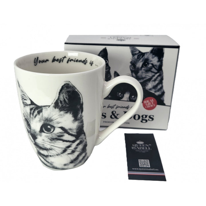 Tasse en porcelaine Reine Isabel, chat Sokake, 350ml, Q1-05218