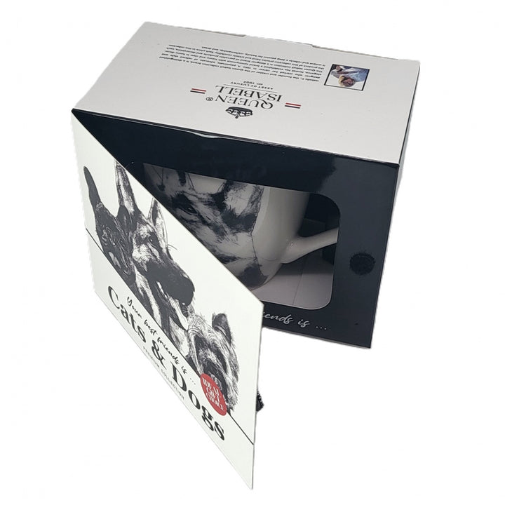 Tasse en porcelaine Reine Isabel, Berger allemand, 350ml, Q1-05232