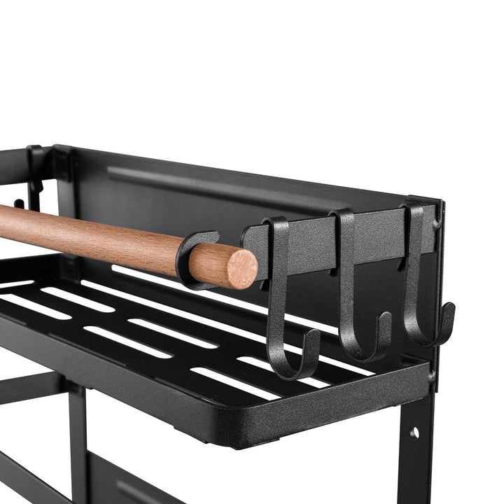 Tablette magnétique Maclean pour réfrigérateur/machine à laver, noir, 12kg max, MC-910, 2 pièces