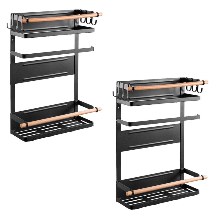 Tablette magnétique Maclean pour réfrigérateur/machine à laver, noir, 12kg max, MC-910, 2 pièces