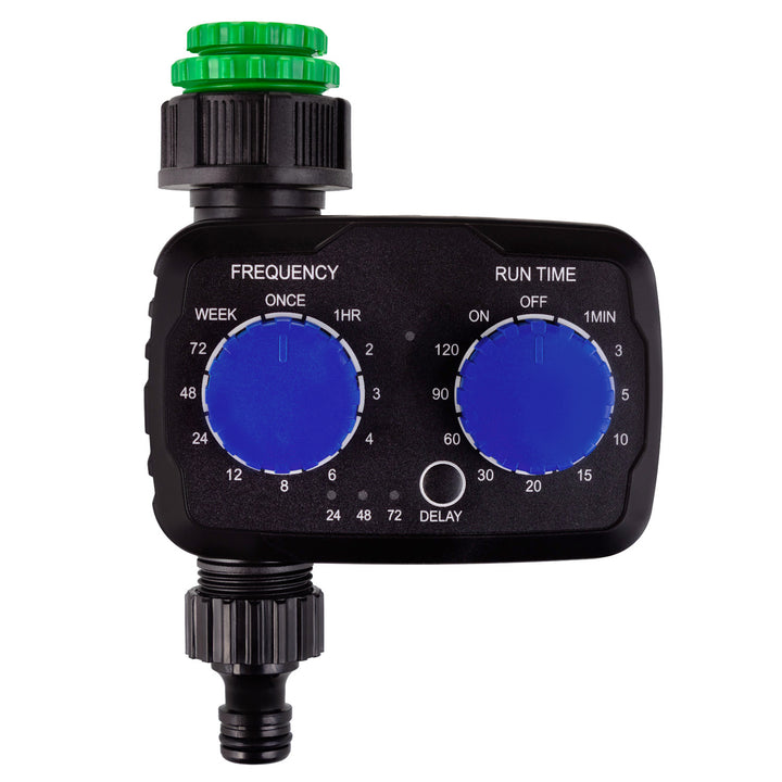 GreenBlue contrôleur électronique d'irrigation, programmateur, alimentation 2x 1.5V AA, GB391 + 2x Varta Industrial piles alcalines AA