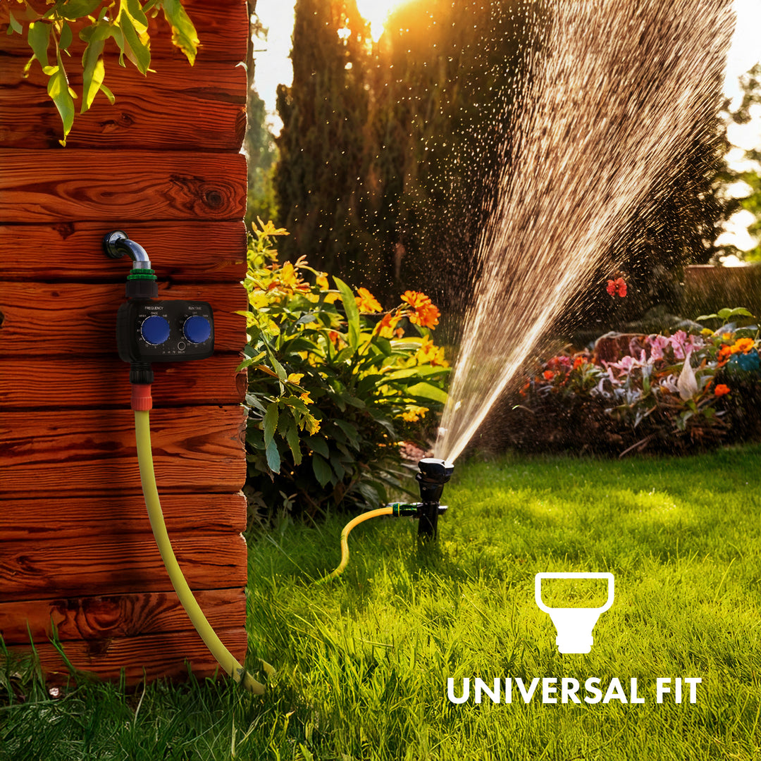 GreenBlue contrôleur électronique d'irrigation, programmateur, alimentation 2x 1.5V AA, GB391 + 2x Varta Industrial piles alcalines AA