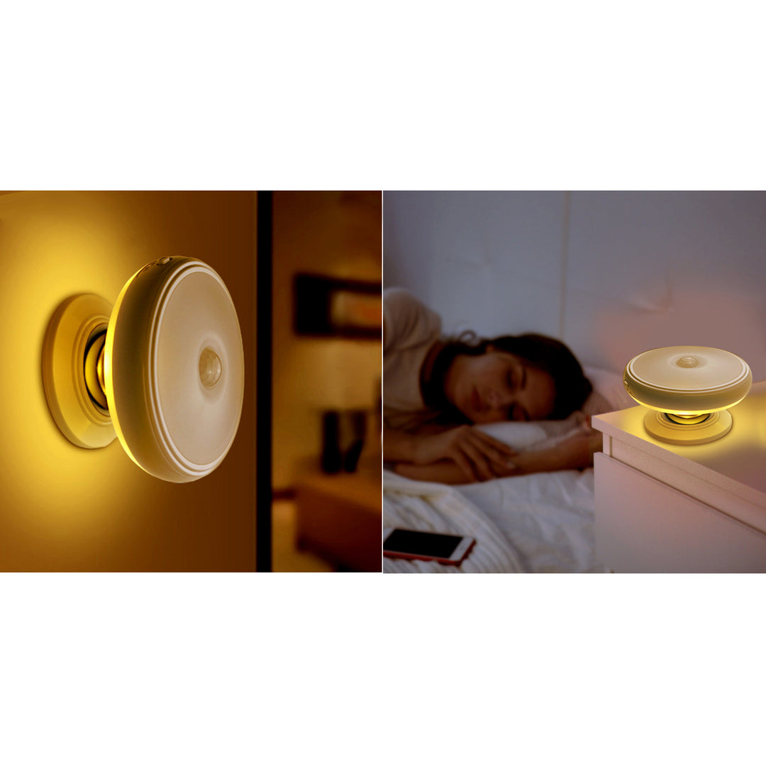 Lampe LED avec détecteur de mouvement Maclean, aimant, rétro-éclairage, modes d'éclairage : continu, capteur PIR, 3xAA, MCE223 + 3 x Varta Industrial batteries