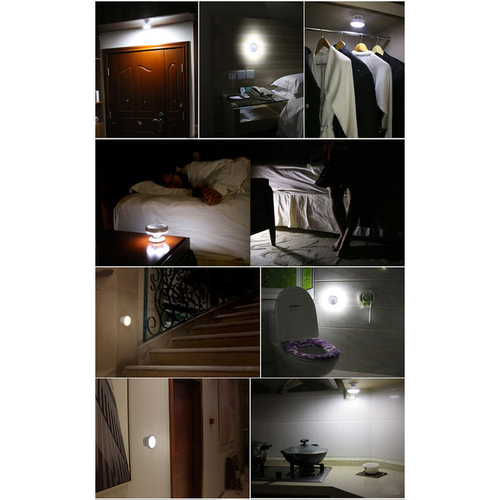 Lampe LED avec détecteur de mouvement Maclean, aimant, rétro-éclairage, modes d'éclairage : continu, capteur PIR, 3xAA, MCE223 + 3 x Varta Industrial batteries