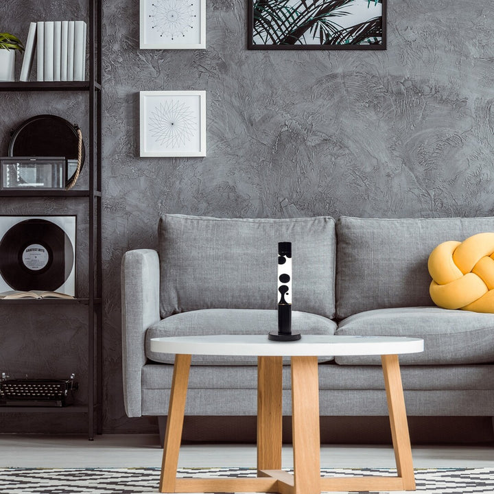 Lampe lava LED Rabalux, puissance 25 W, 3000 K, cire noire, Lavastic