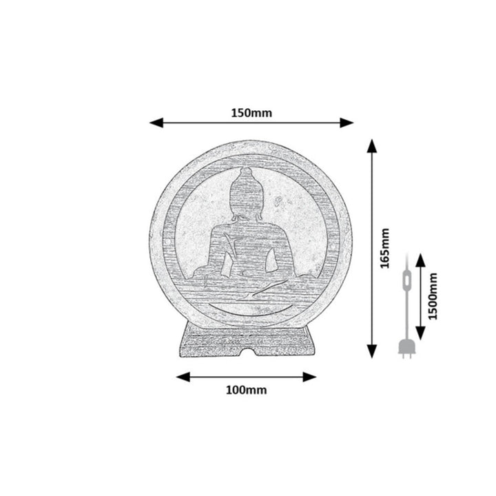 Lampe salée Rabalux, fil E14, orange, IP20, Zenova