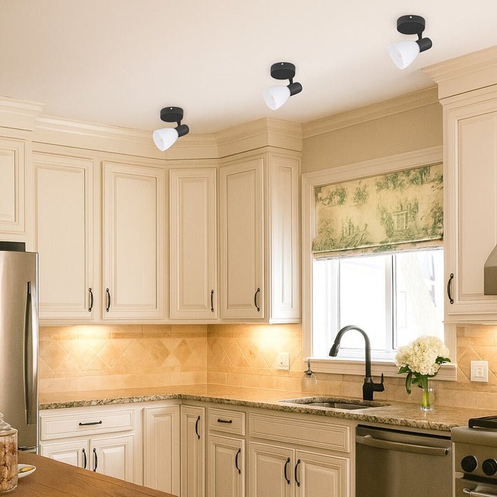 Rabalux plafonnier, spot, filetage E14, IP20, noir, Soma