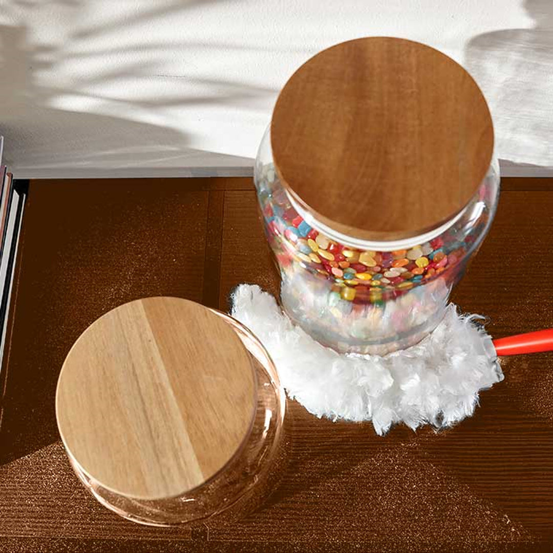 Vileda Flex&Catch balai dépoussiérant, avec manche court, 2 cartouches incluses, antidérapant, tête flexible, 179432