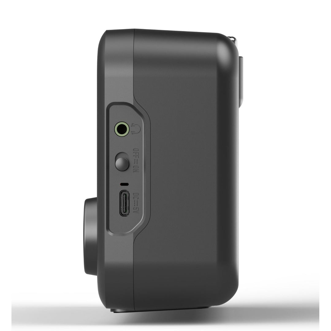 Radio portable Blaupunkt, radio numérique DAB+ et tuner FM, Bluetooth, sortie casque, écran couleur 2,4 pouces, fonction horloge et alarme, fonctionne sur batterie et rechargeable via USB-C, DR8BK.