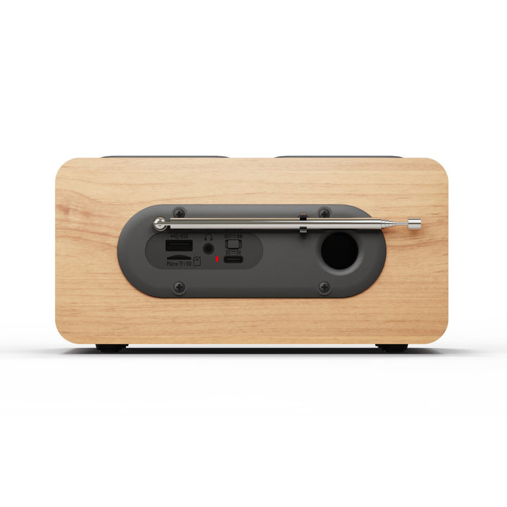 Radio portable Blaupunkt, radio numérique DAB+ et tuner FM, Bluetooth, sortie casque, lecteur USB et microSD, écran LCD, fonction horloge et alarme, alimentation par batterie rechargeable USB-C, DR10CR.