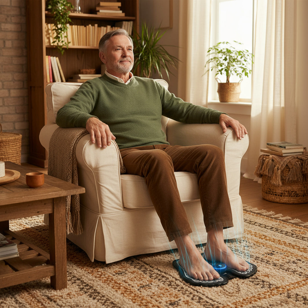 Appareil de massage des pieds Media-Tech, massage par électrostimulation EMS, 8 modes, 19 niveaux d'intensité, MT6527