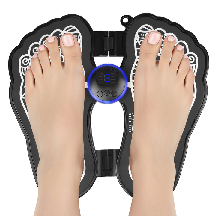 Appareil de massage des pieds Media-Tech, massage par électrostimulation EMS, 8 modes, 19 niveaux d'intensité, MT6527