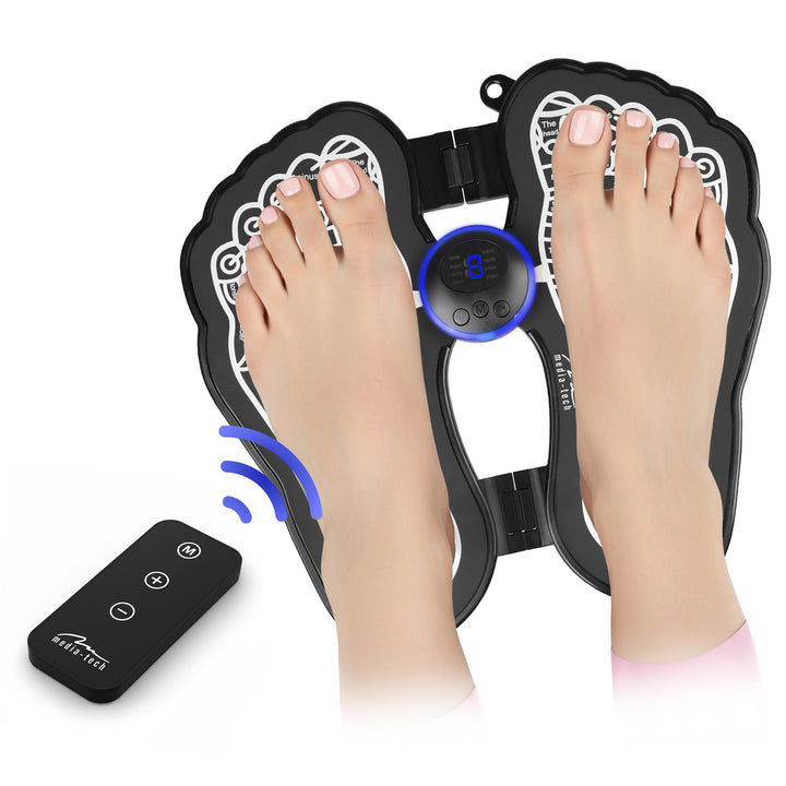 Appareil de massage des pieds Media-Tech, massage par électrostimulation EMS, 8 modes, 19 niveaux d'intensité, MT6527