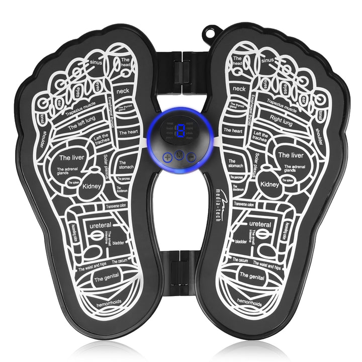Appareil de massage des pieds Media-Tech, massage par électrostimulation EMS, 8 modes, 19 niveaux d'intensité, MT6527