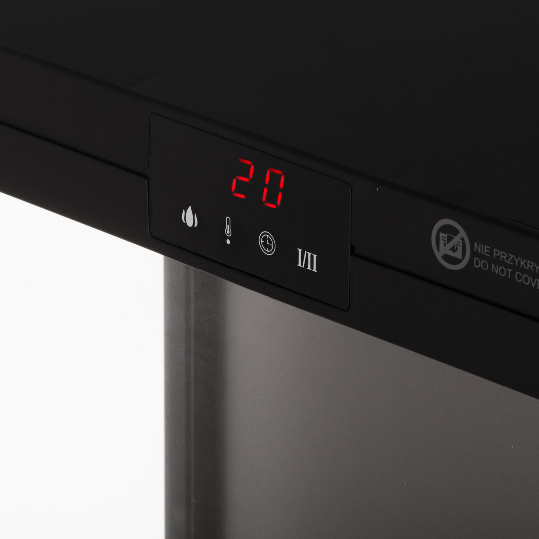 Cheminée électrique LED avec télécommande, 2 puissances de chauffe 1000W/2000W, thermostat, Adler AD 7755