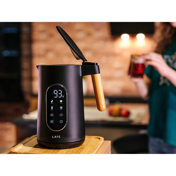 Bouilloire électrique Lafe, contrôle de la température, double paroi, capacité 1,7L, puissance max. 2200W, KettleX Pro