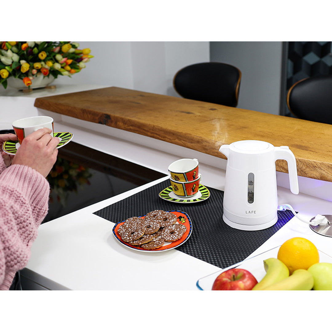 Bouilloire électrique Lafe, capacité 1L, puissance 1500W, blanc, Essential S