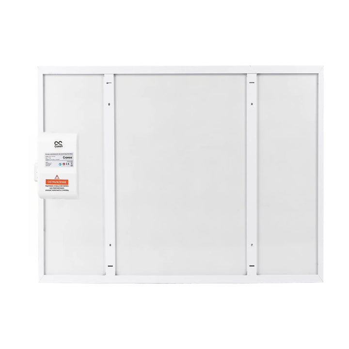 Chauffage infrarouge Cronos, 500W, blanc, anti-allergique, ultra-mince, surface mate, chauffe jusqu'à 14m2, Synthelith PRO CRP-500TWP Blanc