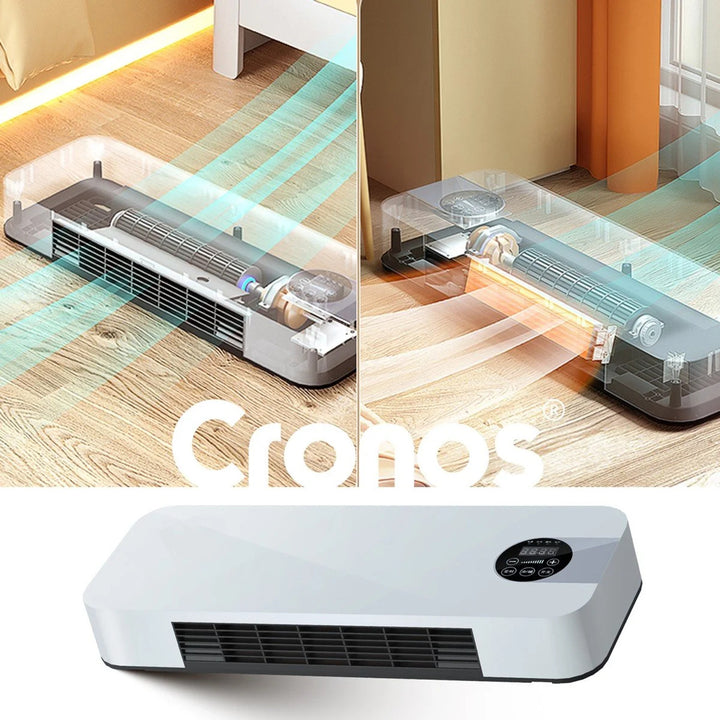 Rideau d'air à ventilateur Cronos, 1500W, faible consommation d'énergie, grand angle de soufflage, télécommande, HFH-201