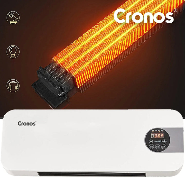 Rideau d'air à ventilateur Cronos, 1500W, faible consommation d'énergie, grand angle de soufflage, télécommande, HFH-201