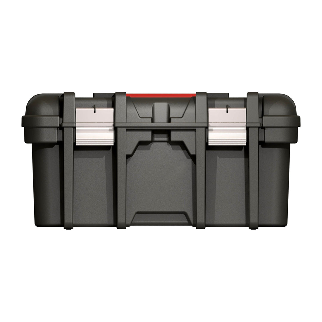 Boîte à outils Keter, fermetures métalliques, poignée ergonomique, Wide Tool Box 16''