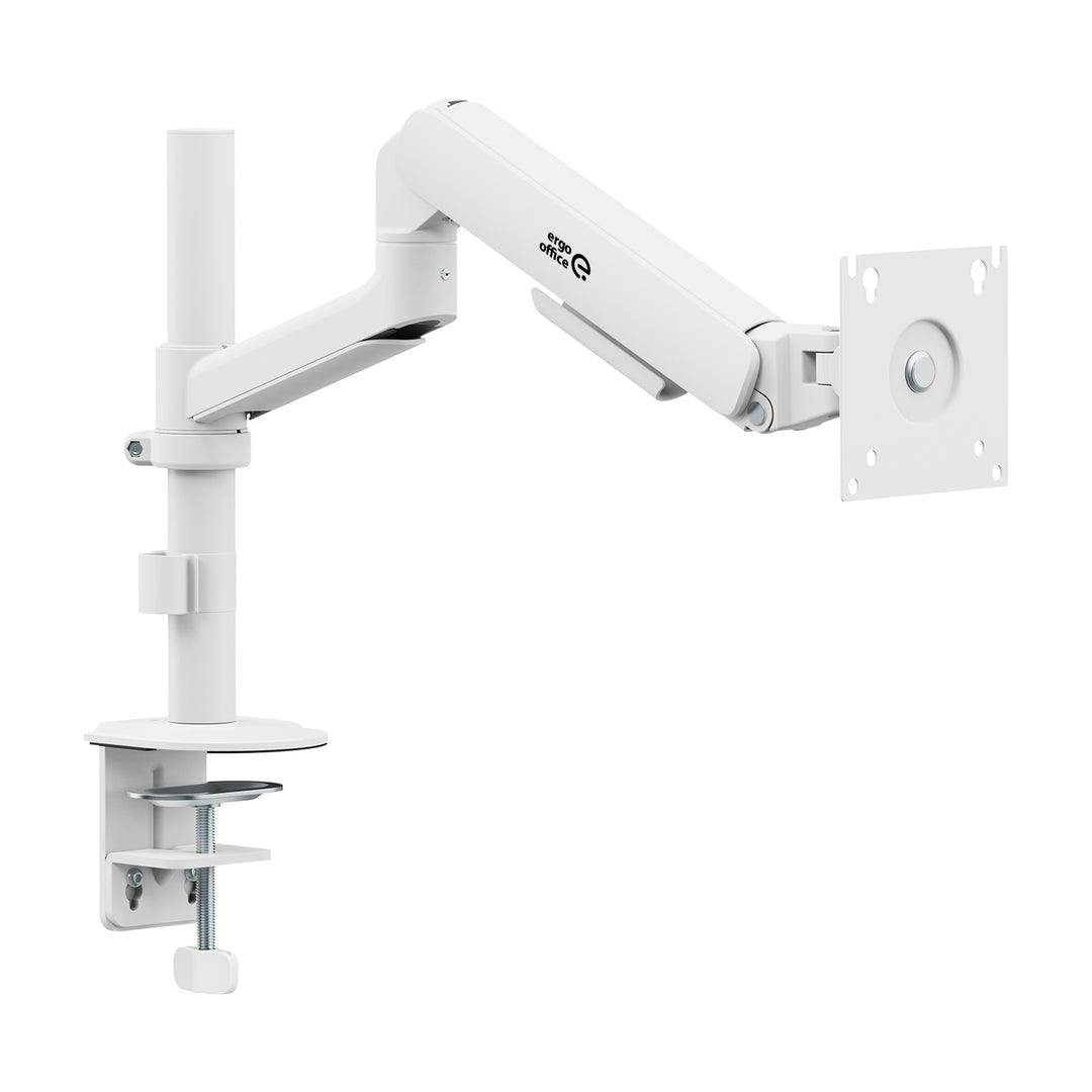 Support / fixation pour écran Ergo Office, vérin à gaz, 17"-32", 1-10 kg, blanc mat, VESA max. 100x100, ER-691 W