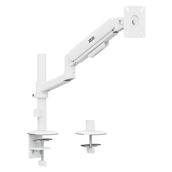Support / fixation pour écran Ergo Office, vérin à gaz, 17"-32", 1-10 kg, blanc mat, VESA max. 100x100, ER-691 W