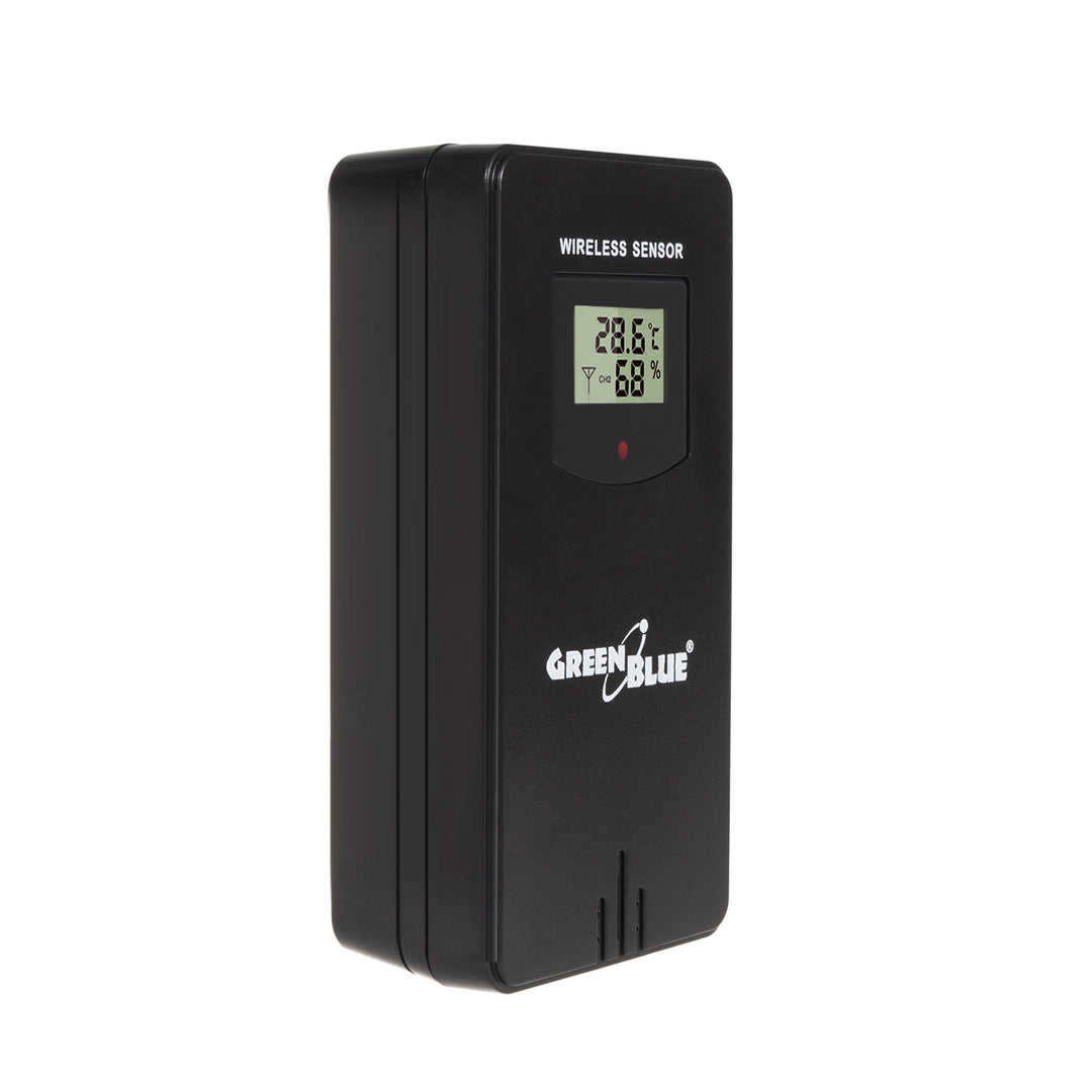 Station météo GreenBlue WiFi, compatible TUYA, capteur extérieur, calendrier, prévisions météo, baromètre, adaptateur secteur, piles, GB215
