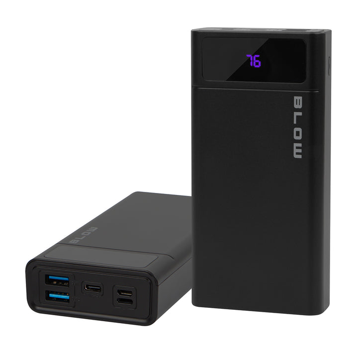Batterie externe 20 000 mAh PB20E QC+PD 20 W + Lightning, noire, Blow