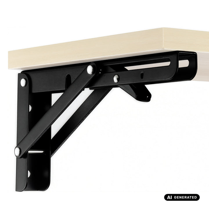 Support rabattable pour étagère murale Maclean, min. 250 mm, max. 500 mm, max. 50 kg, 2 pièces, MC-194