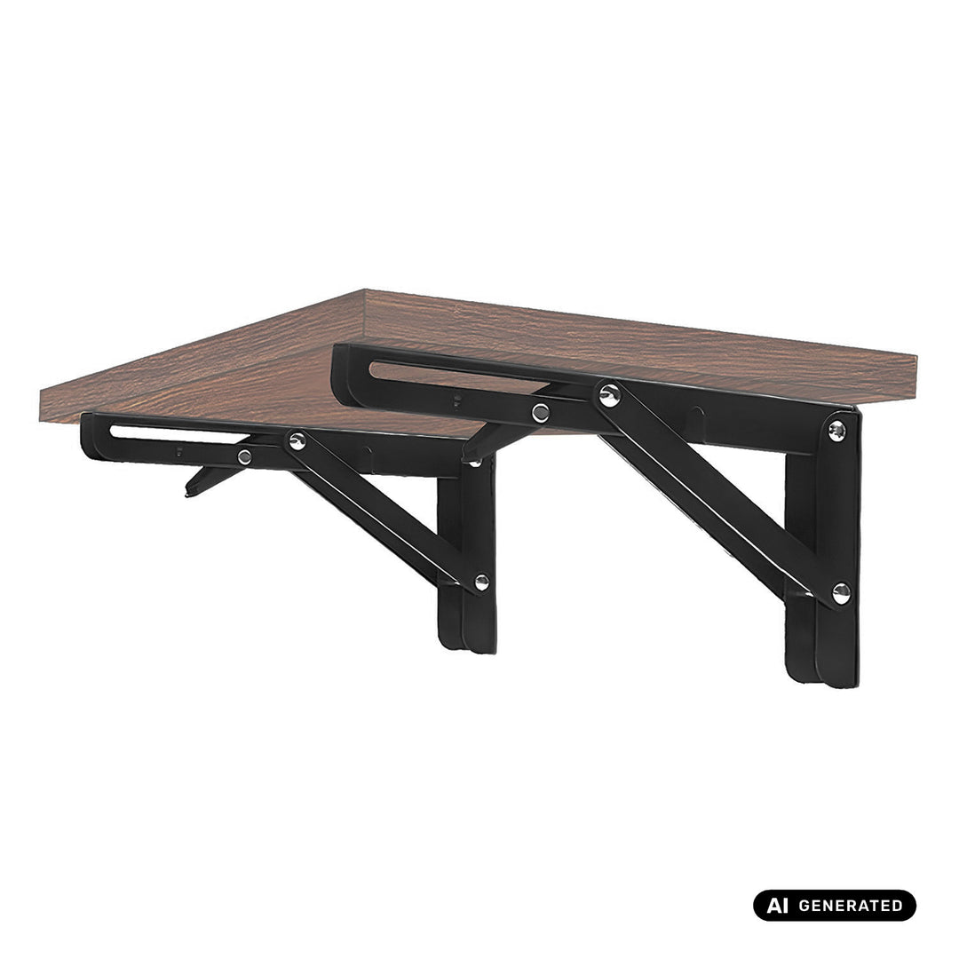 Support rabattable pour étagère murale Maclean, min. 300 mm, max. 600 mm, max. 50 kg, 2 pièces, MC-195