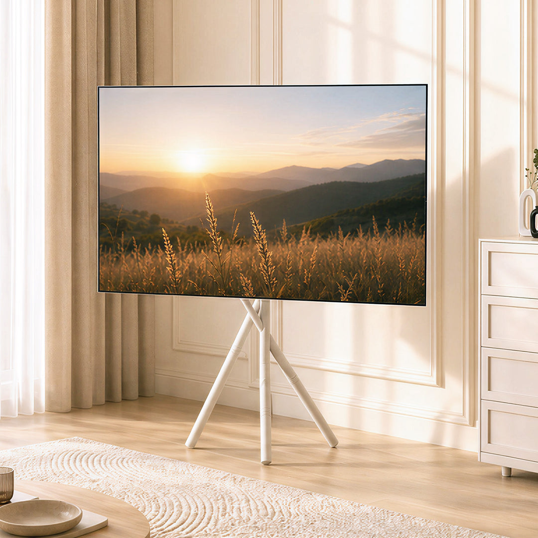 Support / pied de sol pour téléviseur Maclean, 27-55", VESA max. 200x200, max. 60 kg, MC-181 W