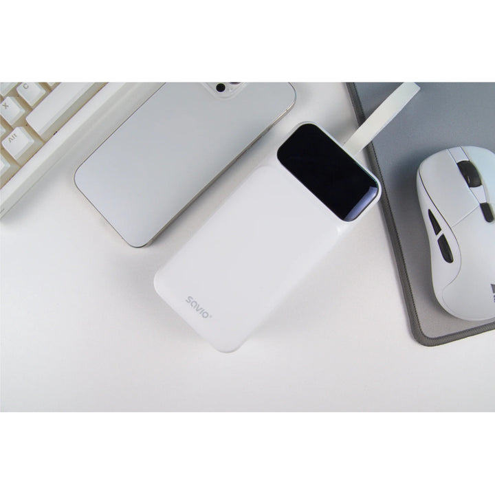 Powerbank SAVIO, 2 ports USB, 1 port USB-C, Quick Charge, Power Delivery, SAVBA-11