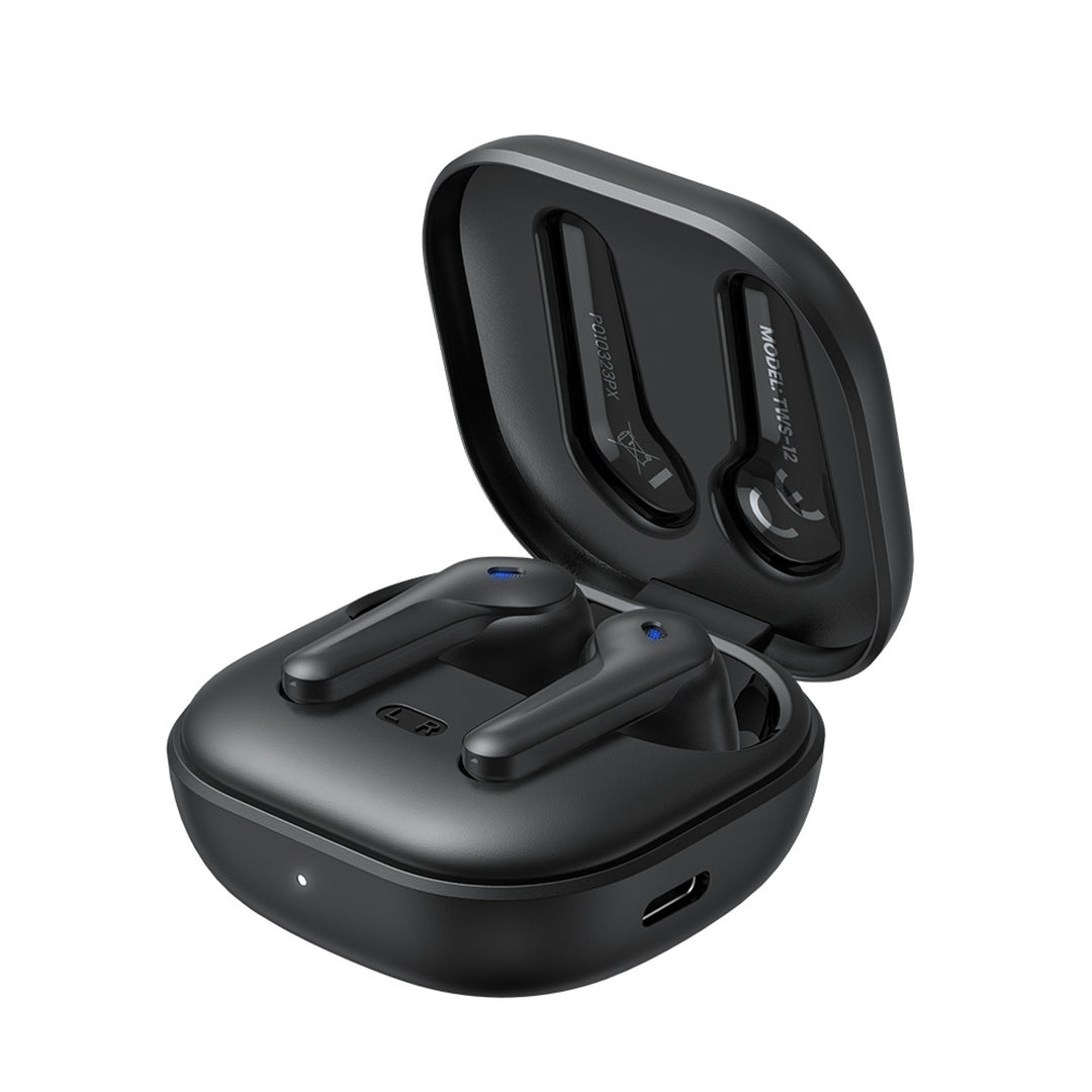 Casque sans fil Savio, Bluetooth 5.3, ANC, USB-C, noir