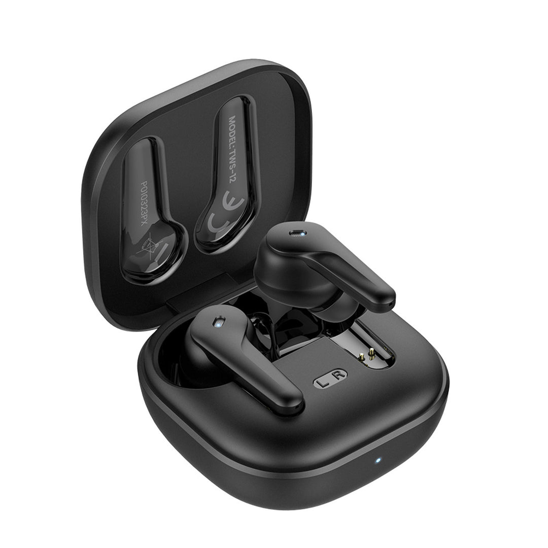 Casque sans fil Savio, Bluetooth 5.3, ANC, USB-C, noir