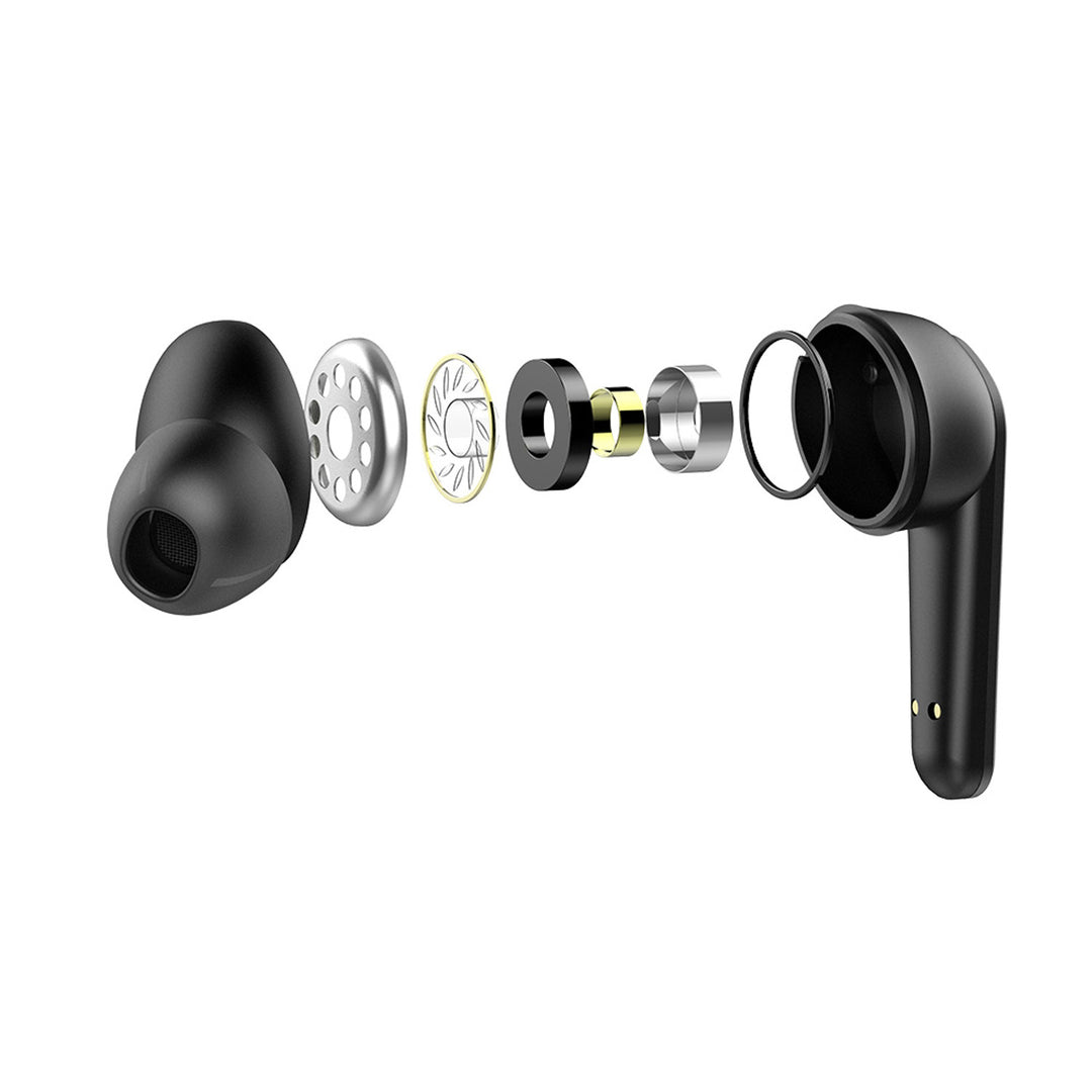 Casque sans fil Savio, Bluetooth 5.3, ANC, USB-C, noir
